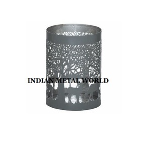 Soporte votivo de vela de Metal de Color negro con diseño de corte más vendido, soporte votivo de tamaño mediano hecho a mano para uso en el hogar, Hotel y Resort - Product Image 6