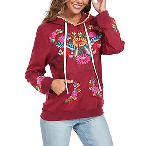 เสื้อฮู้ดปักลายสำหรับผู้หญิงเสื้อมีฮู้ดแบบลำลองดีไซน์ล่าสุด2025โลโก้ของคุณเอง - Product Image 2