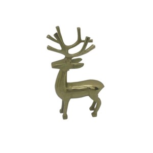 Modern Black <b>Gold</b> Finished Abstract Deer Figurines Handmade Aluminum Home Decorative Desktop <b>Sculptures</b> Bulk Animal Rope - Product Image 2