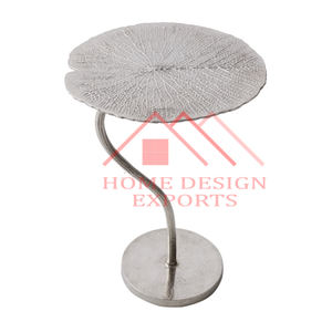 Mesa auxiliar de Metal con tapa de madera para decoración de sala de estar, novedad de 2023, mesas auxiliares modernas para decoración del hogar, superventas - Product Image 5