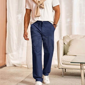 Private Label Customized Logo Straight Casual <b>Men's</b> <b>Trouser</b> 100% Cotton Canvas High Quality Low MOQ Hot Sale Made in Pakistan - Product Image 2