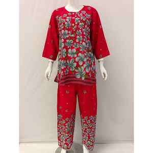 Pijamas populares de rayón para mujer, ropa de dormir de dos piezas con pantalones largos, camisones suaves de manga larga para uso diario, estilo veraniego - Product Image 1