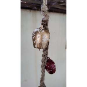 Mango Gifts Rustic Iron 4 Vintage Metal <b>Bells</b> 10pcs Windchime Hanging Set 45 cm Length Relaxing Tranquil Garden Ornaments - Product Image 3