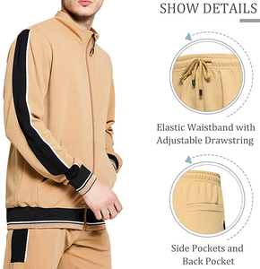 Survêtement de jogging décontracté pour homme en molleton technique, épais, hiver 2025, personnalisable en gros avec logo sur mesure, 100 % polyester - Product Image 3