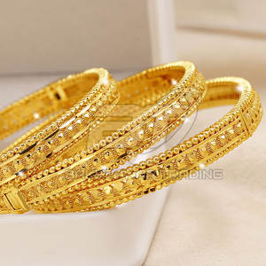 Gold Color Wedding <b>Bangles</b> In Adult Size Customized Wedding Festive Jewelry Pakistan Bridal <b>Bangles</b> - Product Image 5