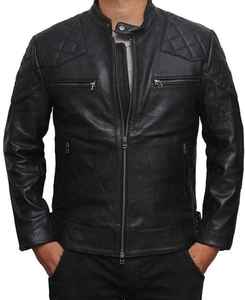 New Fashion Custom Men's Coated <b>Canvas</b> Leather <b>Jackets</b> Zipper Front Logo Casual Street Wear Anti-Shrink Top Trending Unique - Product Image 1