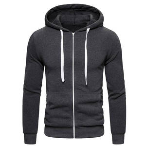 Sweats à capuche zippés respirants en coton mélangé pour hommes, sweats à capuche zippés en coton pour hommes à vendre, dernière vente en vogue - Product Image 2