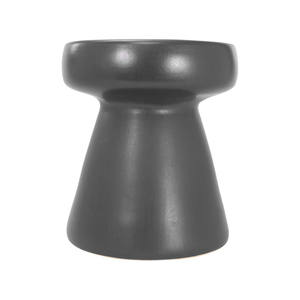 Tabouret latéral de forme ronde chaude fait à la main finition noire mate tabouret d'accent rond en aluminium Console d'incrustation d'os pour salon - Product Image 1