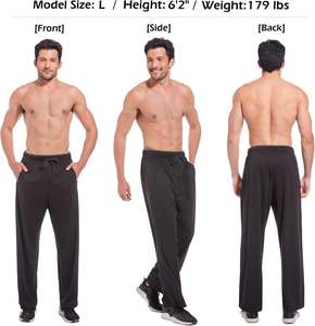 Pantalon de survêtement décontracté peigné de couleur brodée vintage taille élastique - Product Image 2