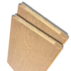 Suelo de roble blanco natural 100% de estilo europeo para sala de estar 15/3X127X450-1900 2 capas Instalación fácil de clic - Product Image 1