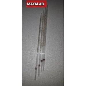 Pipettes volumétriques en verre pour applications chimiques, pipette de laboratoire - Product Image 1