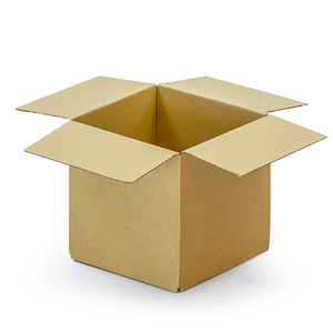 Single Wall Rigid Cardboard <b>Box</b> 203 X 203 X 203 mm Corrugated Airplane Shape with Slot Recycled Materials for Candle Use - Product Image 1