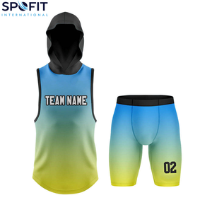 Uniforme de Fútbol Americano 7v7 de Alta Calidad, Bajo MOQ, Precio Económico, OEM, Transpirable, Talla Grande, 100% Poliéster, Uniforme de Fútbol Americano 7on7 con Bandera Estadounidense - Product Image 1