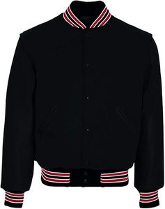 Chaqueta de Béisbol de Invierno Estilo Urbano, Precio al por Mayor, Mangas de Cuero y Lona Transpirable, Servicio OEM, Chaqueta de Lona Transpirable para Hombre - Product Image 6