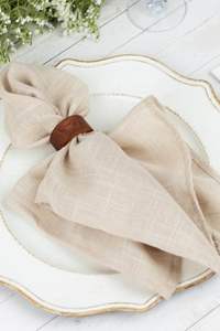 Servilletero de madera de diseño elegante para decoración de mesa de comedor, banquete de cocina y ajustes de fiesta de boda con estilo - Product Image 3