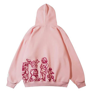 Nuevo gráfico de invierno largo con capucha para mujer de alta calidad polar cálido Hip Hop pulóver sudadera Casual Tops - Product Image 2