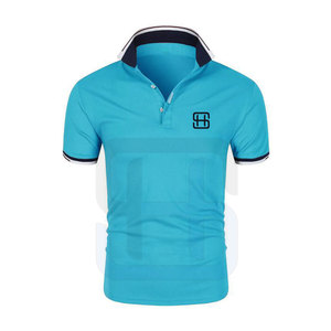Camiseta Polo de manga corta para hombre de nuevo estilo 2024, suave y de secado rápido, transpirable, 100% algodón, patrón sólido y estampado - Product Image 1