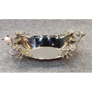 Nuevo diseño hecho a mano de metal de acero inoxidable tazón para mezclar con soporte de hierro para utensilios de cocina tamaño y MATERIAL PERSONALIZADO - Product Image 5