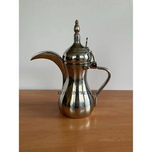 Newest Design Metal Arabic <b>Coffee</b> Dallah Shiny Gold Finished for Home & Hotels Kitchenware Tabletop Tea & <b>Coffee</b> <b>Pots</b> Supply - Product Image 5