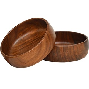 Hotel y restaurante Postre para servir Catering Accesorios Vajilla Tazón Restaurante Sopa Tazón Comida Tazón de madera seguro - Product Image 2