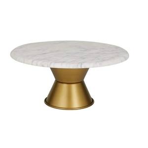 Wholesale Gorgeous Marble Style Stand Dessert Table Decorations Metal Stand Cakes Stand with Cake Knife <b>Tools</b> - Product Image 5