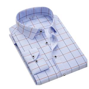 <b>Men's</b> White Long Sleeve <b>Satin</b> Yarn Dyed Anti-Wrinkle Business Professional Casual Collared <b>Shirts</b> Plus Size S-5XL - Product Image 5