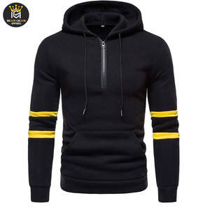 เสื้อมีฮู้ดแบบสวมหัวมีซิปครึ่งตัวของผู้ชายสินค้ามาใหม่ระบายอากาศได้ดี100% สไตล์ไม่ซ้ำใครเป็นมิตรกับสิ่งแวดล้อม - Product Image 1