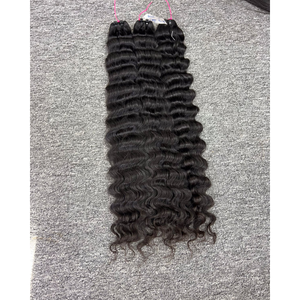 ผมต่อแบบชาวเวียดนามผมหยิกสีดำเป็นลอนลึกทรงหลวมสำหรับผู้หญิง - Product Image 1