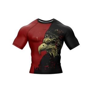Rashguard de compression de fitness à manches longues de haute qualité MMA BJJ Séchage rapide Anti-UV Tissu imprimé par sublimation complète Personnalisé - Product Image 4