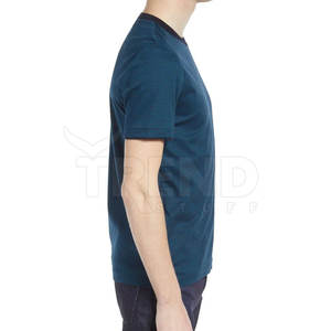 T-shirts d'été légers et respirants pour hommes, séchage rapide, col rond, impression de logo personnalisé, style décontracté uni, coton bambou, manches courtes - Product Image 3