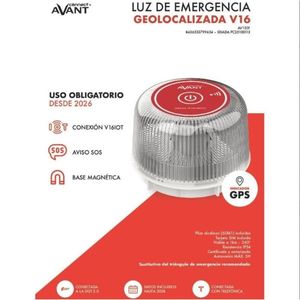 Baliza de Emergencia V16 Conectada al Sistema de Monitoreo de Seguridad en la Conducción DGT 3.0 Avant AV1201 - Product Image 1