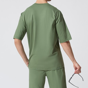 <b>Men</b> Oversized-Fit Cotton T-<b>Shirt</b> & Shorts Co-Ords Set <b>Men's</b> Summer Co-Ord Set Casual Two-Piece Outfit - Product Image 5