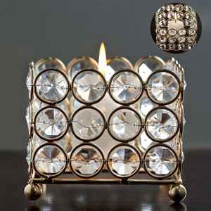 Soporte de luz en T de vidrio redondo Premium Ideal para una decoración de mesa elegante en hogares y hoteles para un ambiente elegante - Product Image 2