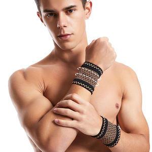Good Quality Custom Logo Adjustable Neoprene Wrist Wraps Magnetic Closure Insulated Support Wearable Compression Gray Lifting - Product Image 3