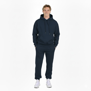 Ensemble survêtement homme de haute qualité, sweat-shirt à capuche et pantalon de survêtement, logo personnalisé, polaire, deux pièces, vêtements de sport - Product Image 2