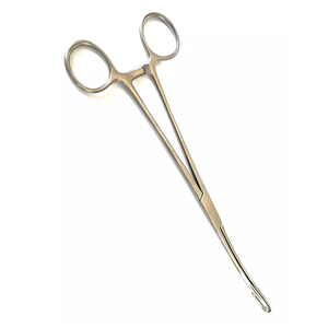 Pinzas Quirúrgicas para Esponjas MEDIHEAL SURGICAL CORPORATION, Modelo MMSC-H-5154, 10 Pulgadas, Curvas, Dentadas, Acabado Mate, Acero Inoxidable Alemán - Product Image 6