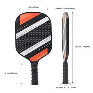 New Design 20mm <b>Pickleball</b> Paddle, Unibody Thermoformed Integrated Molding Foam Inject Pickle <b>Ball</b> Paddle, with Air Holes Design - Product Image 1