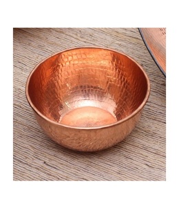 Cuenco para servir frutas de cobre puro antiguo, cuenco de cobre brillante personalizado de tendencia de alta calidad - Product Image 1