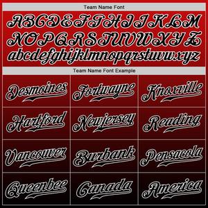 Maillot de baseball personnalisé rouge noir-blanc authentique Fade Fashion - Product Image 4