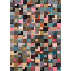 Alfombra Acar Clásica de Lana y Viscosa con Diseño Geométrico Abstracto Rectangular para Pasillo, Jacquard de 10 mm para el Hogar, Leq-71(Md) - Product Image 1