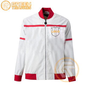 Chaqueta universitaria acolchada de alta calidad con bordado de satén alfa, personalizada para fraternidades griegas, transpirable, de seda para otoño, con cuello alto. - Product Image 6
