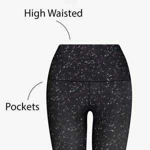 Leggings deportivos de cintura alta para mujer Ropa deportiva personalizada con patrón sólido Precio al por mayor Pantalones de yoga - Product Image 2