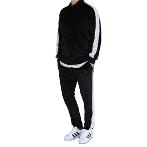 ชุดวอร์มกำมะหยี่คุณภาพสูง ดีไซน์ทันสมัย ทรงโอเวอร์ไซส์ ระบายอากาศได้ดี สำหรับผู้ชาย ผ้าฝ้าย 100% เป็นมิตรกับสิ่งแวดล้อม ไซส์พลัส น้ำหนักเบา 220 กรัม - Product Image 1