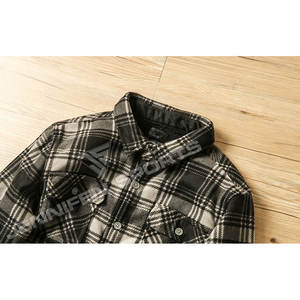 Chemise en flanelle de sport d'hiver pour homme, manches longues, boutons de fermeture, poches poitrine, doublure en fourrure, grande taille - Product Image 2