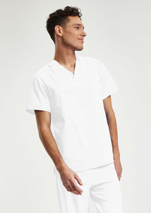 2025 más vendidos Hospital enfermería Scrub nuevos colores lavable manga corta Logo personalizado Doctor enfermera conjunto elástico para Unisex - Product Image 4