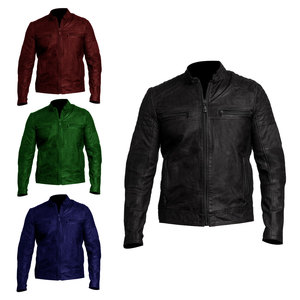 เสื้อแจ็กเก็ตผ้าใบขนแกะสีดำสำหรับบุรุษวินเทจระบายอากาศได้ดีกันลมฤดูหนาวคาเฟ่ - Product Image 3