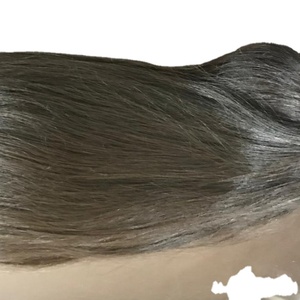 Tisse à la machine des extensions de cheveux naturels non transformés alignés sur les cuticules des tempes - Product Image 5