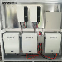 Système solaire évolutif 10 kW avec onduleur Growatt, batterie LiFePO4 10 kWh en parallèle, kit autonome à montage sur toit