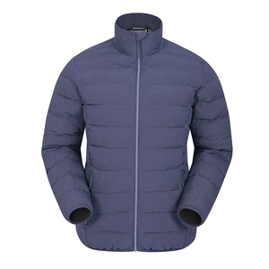 Hombre embudo cuello alto acolchado ligero resistente al agua alta calidad reversible moda packable ultra chaqueta - Product Image 6