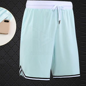 Pantalones Cortos Deportivos Sólidos para Hombre, Ropa de Entrenamiento y Fitness, Tejido de Secado Rápido, Ropa de Gimnasio, Servicio OEM, 100% Poliéster - Product Image 2